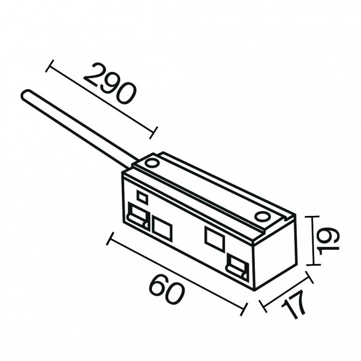Ввод питания Exility белый