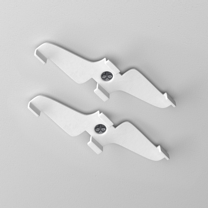 Фиксатор для накладного монтажа Exility белый 2шт