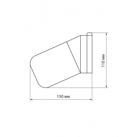 Светильник для бани сауны НПБ400-1 настенный, наклонный, IP54, 60Вт, E27, белый, основание керамика