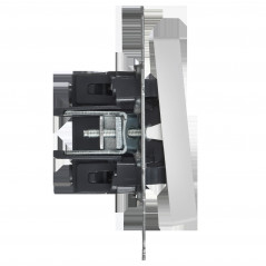 BRITE Выключатель 2-клавишный с индикацией 10А ВС10-2-1-БрАБ арктический белый IEK