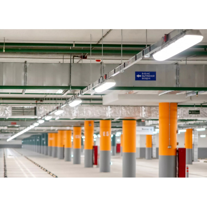 Светильник светодиодный CSVT SLIM 32 1262х124х85 CRI80 5000 milky IP65 II серый подвесной/накладной Светильник светодиодный CSVT SLIM 32 1262х124х85 CRI80 5000 milky IP65 II серый подвесной/накладной