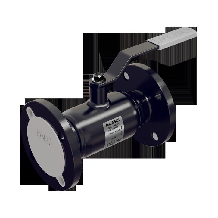 Кран шаровой фланцевый полнопроходной DN 50 PN 40 Ст.20