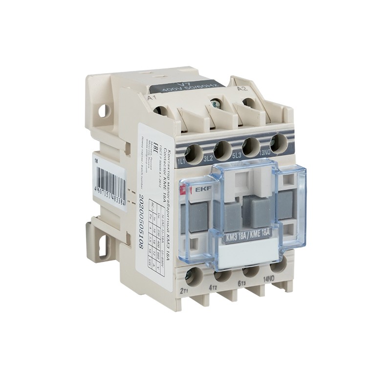 Пускатель магнитный КМЭ 18А катушка управления 380В АС малогабаритный 1NO