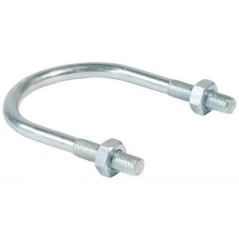 Хомут U-образный 3 1/2' М12 90-102 оцинкованная сталь ГОСТ 24137-80 без гаек