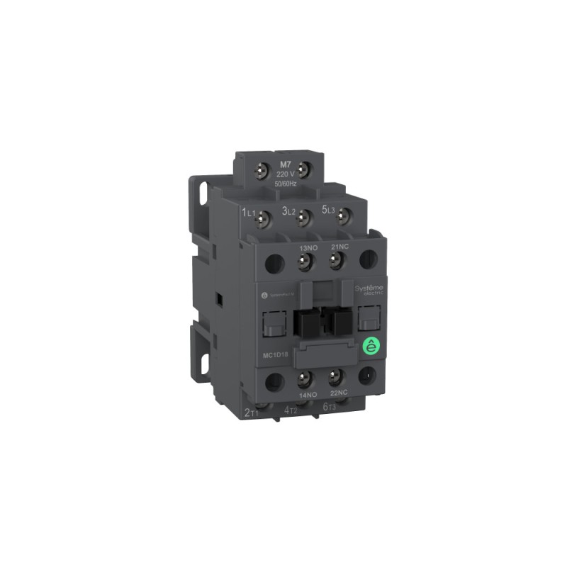 КОНТАКТОР MC1D 3P 18A НО+НЗ 24VDC