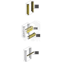 DIN-рейка+пластрон H-150мм для шкафа GEMINI (Размер4-5)