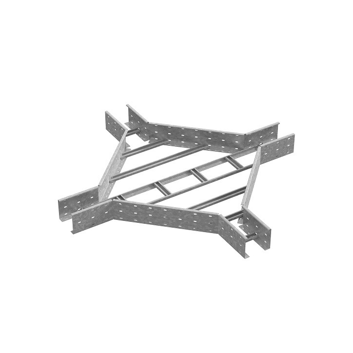 Крестообразный разветвитель для лестничного лотка ЛКР 400х200, толщ. 2,0 мм, Сендзимир цинк