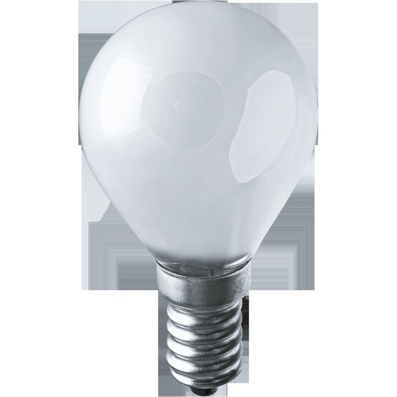 Лампа накаливания декоративная ДШ 40вт Р45 230в Е14 матовая (шар)