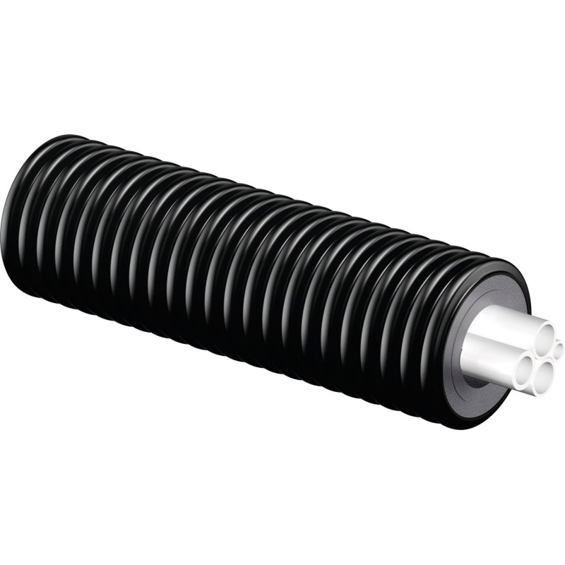 Труба теплоизолированная Quattro Midi 2X25X2,3-25X3,5-20X2,8/140 PE-Xa, PN6+10