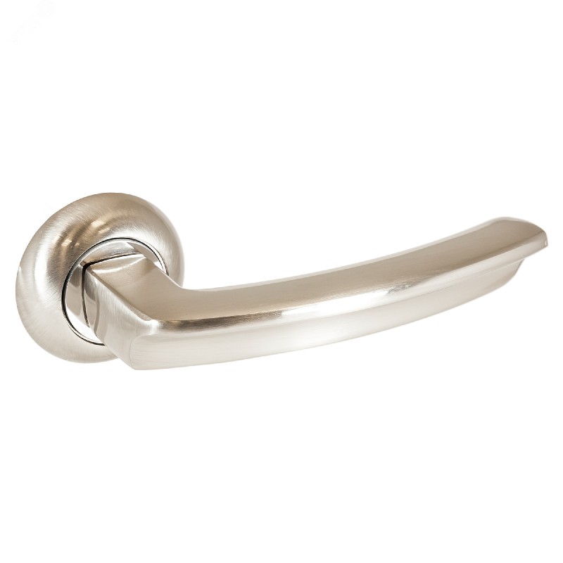 Ручка на круглой накладке (комплект). АЛЛЮР АРТ ВЕРНЕР SN (1180) никель матовый