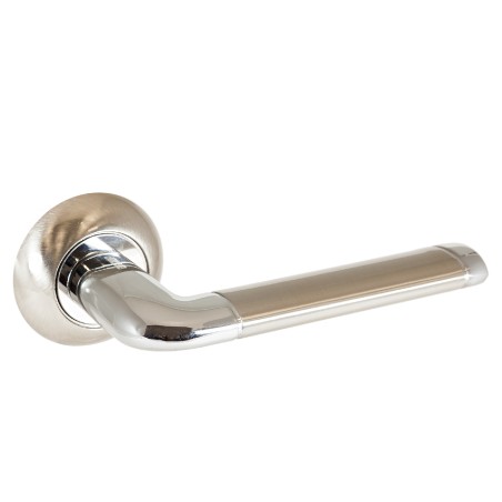 Ручка на круглой накладке (комплект). АЛЛЮР АРТ ПОЛО SN/CP (1582) никель матовый