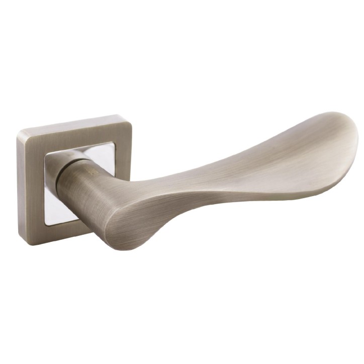 Ручка на квадратной накладке (комплект). АЛЛЮР АРТКИАНУ MAB (2530) бронза матовая Ручка на квадратной накладке (комплект). АЛЛЮР АРТКИАНУ MAB (2530) бронза матовая