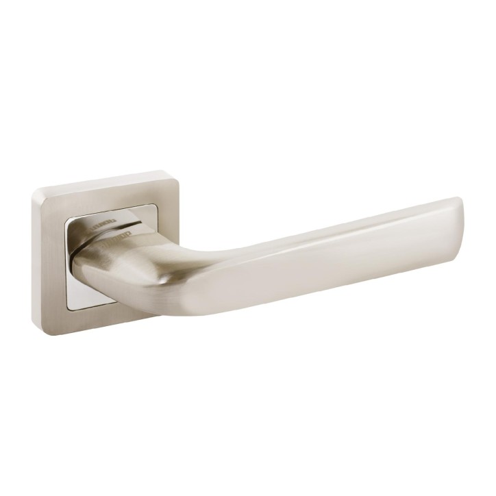 Ручка на квадратной накладке (комплект). АЛЛЮР АРТОДРИ SN (2480) никель матовый Ручка на квадратной накладке (комплект). АЛЛЮР АРТОДРИ SN (2480) никель матовый