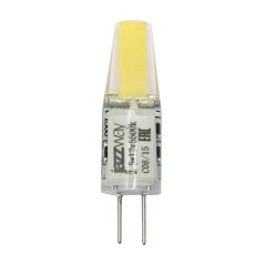 Лампа светодиодная LED 2.5вт G4 12B 200Lm теплый белый COB