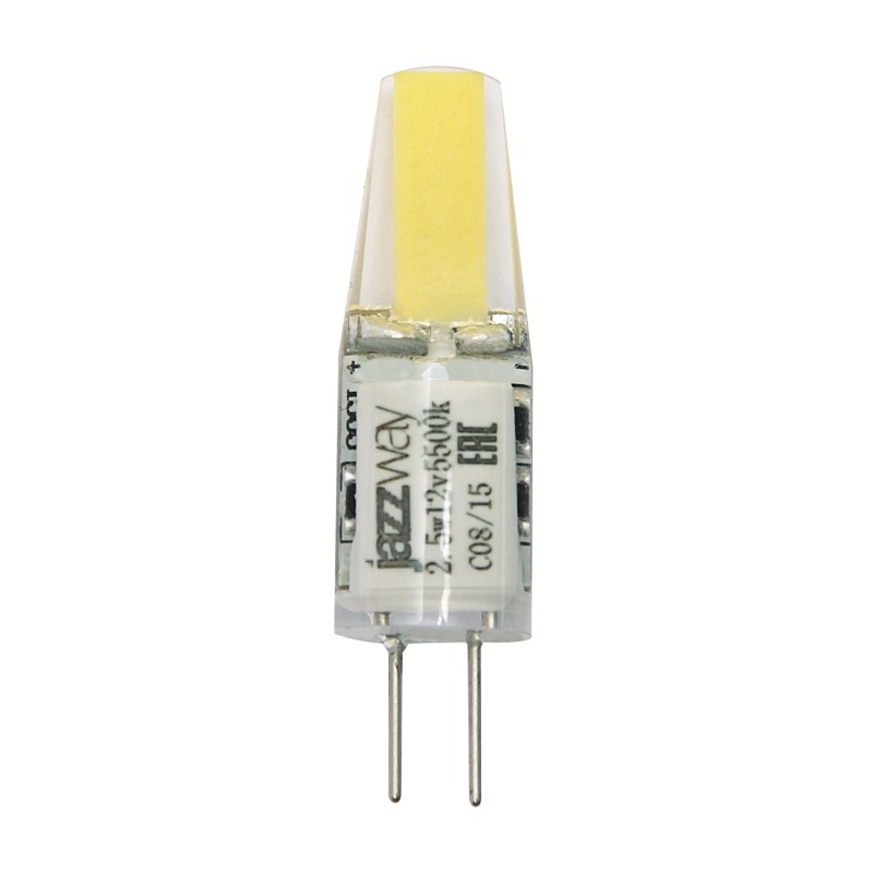 PLED-G4 COB 2.5w 200Lm 3000K 12В (силикон 10*39мм) Jazzway