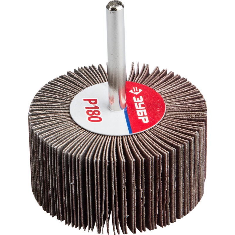 Круг шлифовальный лепестковый d 60X30 мм, P180, на шпильке d 6 мм, Профессионал