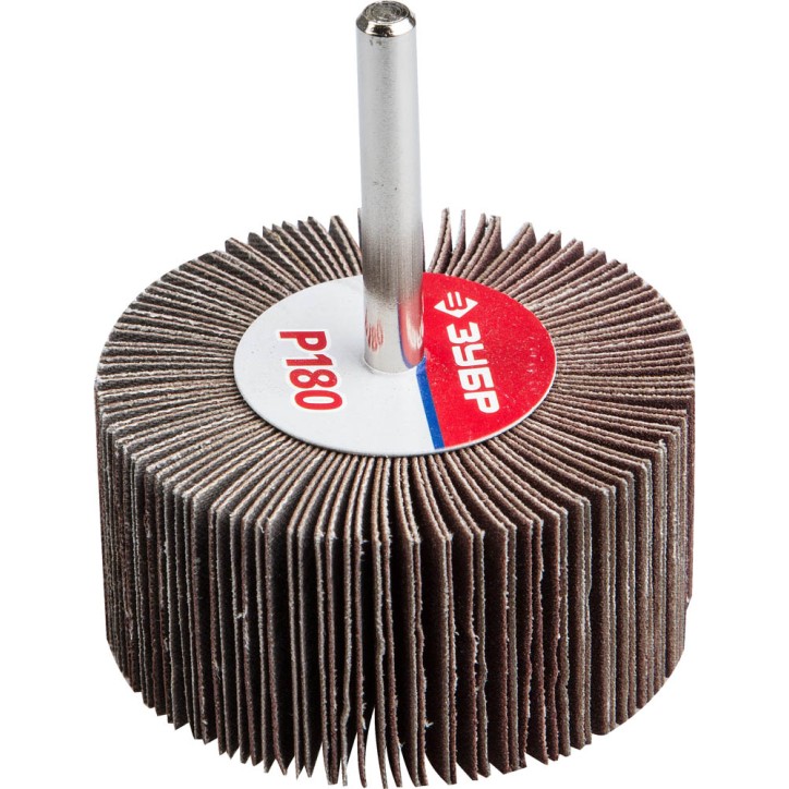 Круг шлифовальный лепестковый d 60X30 мм, P180, на шпильке d 6 мм, Профессионал