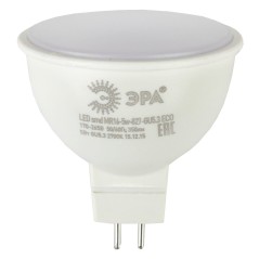 LED лампа ECOMR16-5W-827-GU5.3 (диод, софит, 5Вт, тепл, GU5.3)