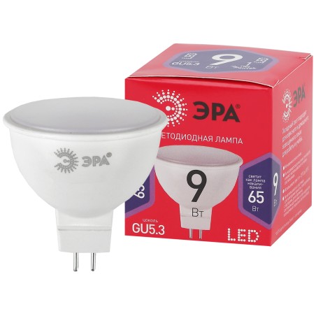 Лампа светодиодная LED MR16-9W-865-GU5.3 R (диод, софит, 9Вт, хол, GU5.3) (10/100/3600)