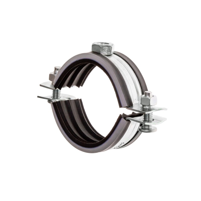 Хомут вентиляционный MAYER 160 - с резиновым профилем, М8. боковой винт 6x22