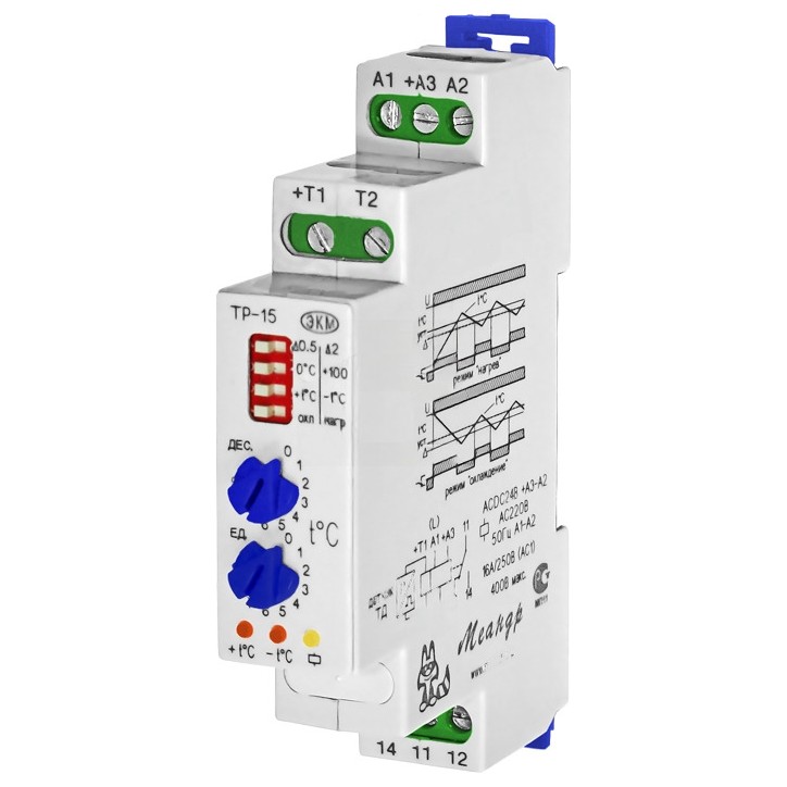 Реле контроля температуры ТР-15 ACDC24B/AC230B УХЛ4 с ТД-2