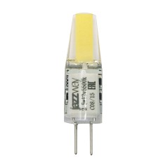 PLED-G4 COB 2.5w 200Lm 5500K 12B (силикон 10*39мм) Jazzway