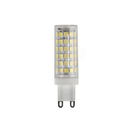 Лампа светодиодная LED 9Вт JCD 2700К G9 теплый капсула
