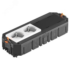 Коробка монтажная укомплектованная UT4 GST18i (2 розетки + 2 заглушки)