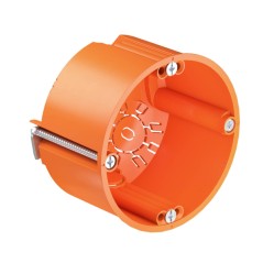 Коробка монтажная для полой стены d68mm H47mm без галогена IP30 6 вводов с винтами