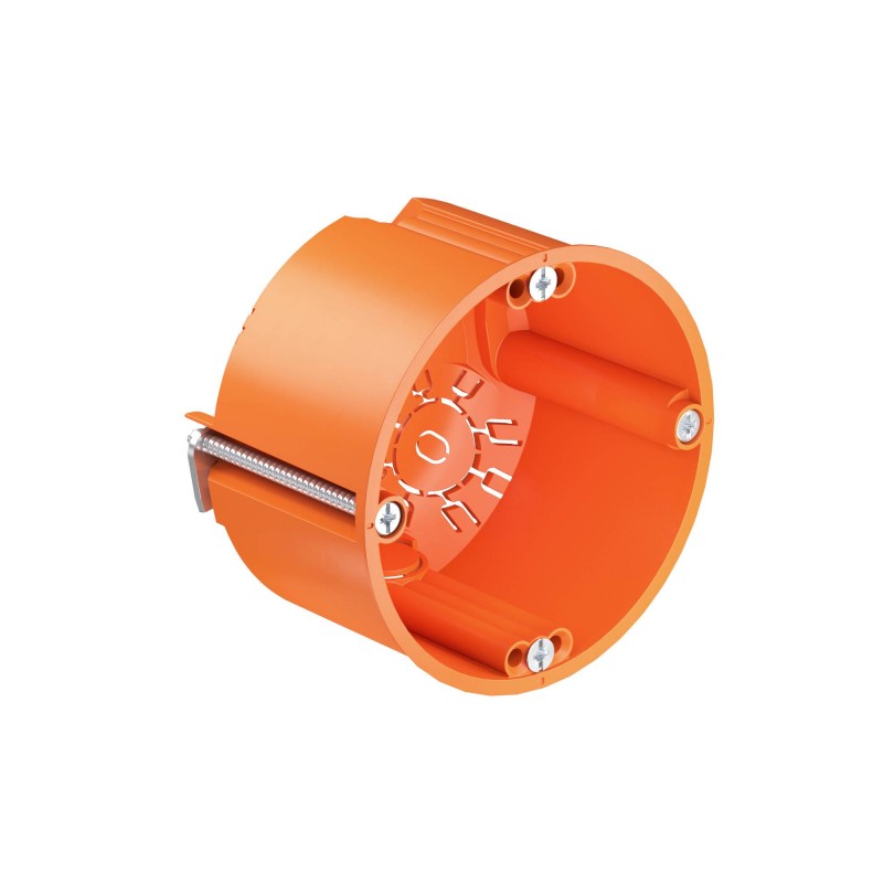 Коробка монтажная для полой стены d68mm H47mm без галогена IP30 6 вводов с винтами