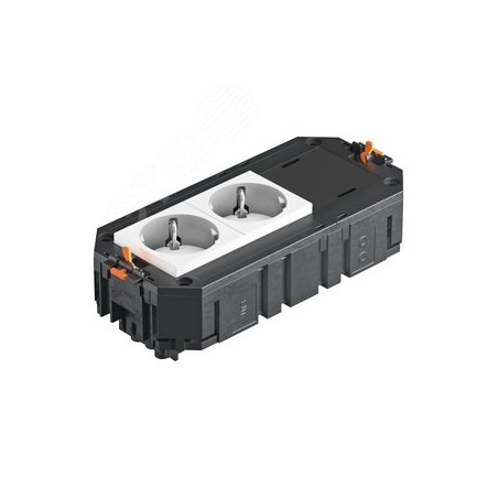 Коробка монтажная укомплектованная UT3 GST18i (2 розетки + заглушка)