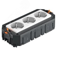 Коробка монтажная укомплектованная UT3 GST18i (3 розетки)