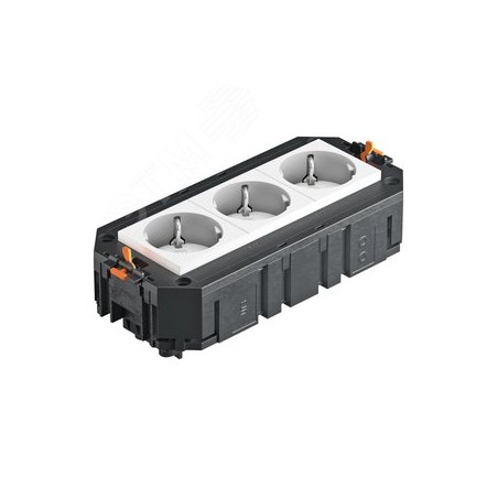 Коробка монтажная укомплектованная UT3 GST18i (3 розетки)