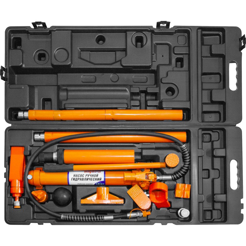 Набор гидравлического инструмента для кузовного ремонта 10 т. 17 предметов