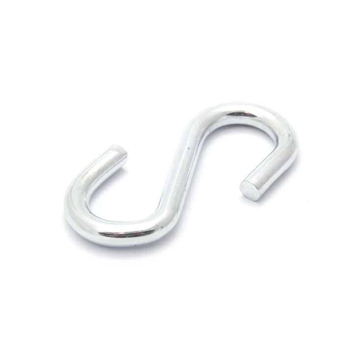 Крючок 4мм S-образный оцинкованный Крючок 4мм S-образный оцинкованный