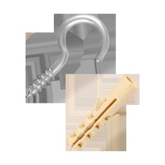 Крюк-шуруп 4,2х50 оцинкованный (6 шт.)