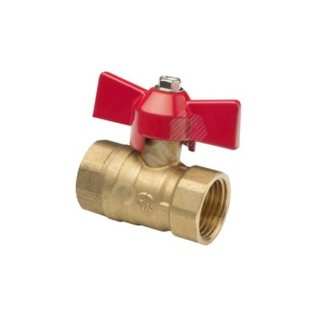 Кран шаровой ВВ 1/2' B бабочка 11Б27п1 латунь