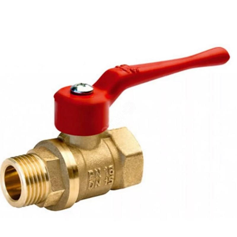 Кран шаровой ВН 1/2' ручка 11Б27п1 латунь