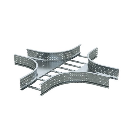 Ответвитель Х-образный лестничный 150х1000 R-660мм горячеоцинкованный