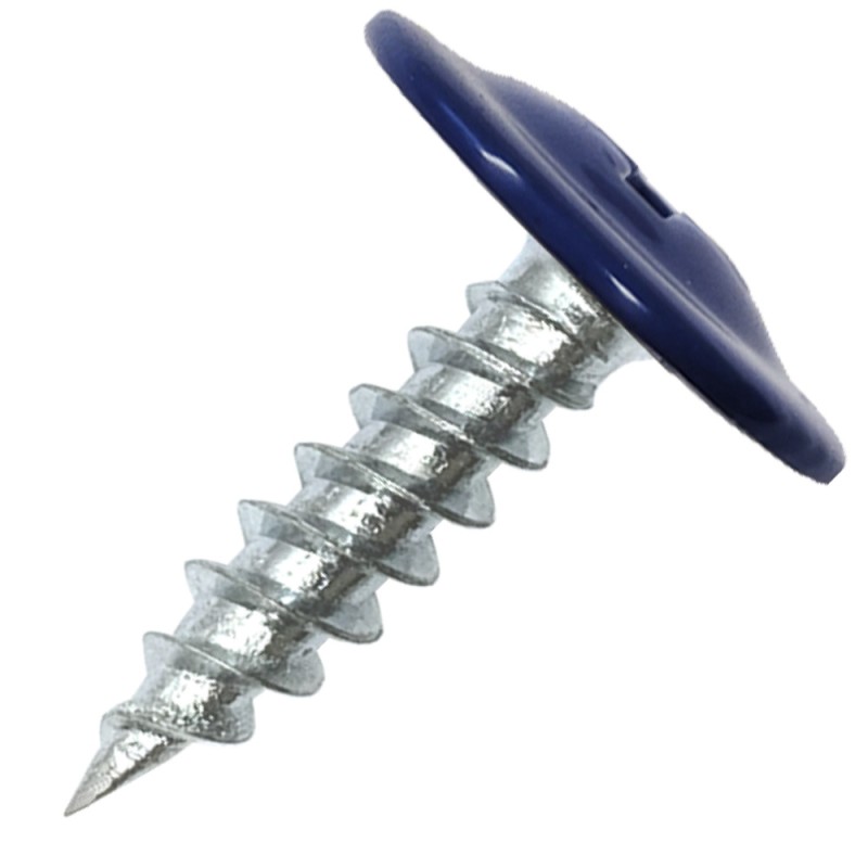 Саморез металл/металл 4.2х19 пресс-шайба острый RAL5005