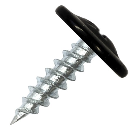 Саморез металл/металл 4.2х19 пресс-шайба острый RAL9005