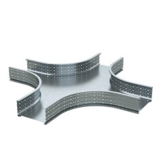 Ответвитель Х-образный листовой 200х500 R-660мм горячеоцинкованный