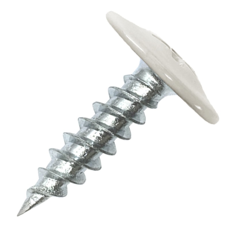 Саморез металл/металл 4.2х25 пресс-шайба острый RAL9002