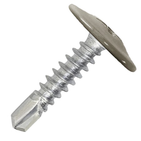 Саморез металл/металл 4.2х25 пресс-шайба сверло RAL7005