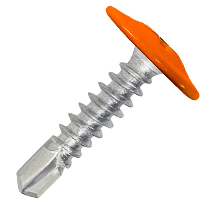 Саморез металл/металл 4.2х19 пресс-шайба сверло RAL2000 Саморез металл/металл 4.2х19 пресс-шайба сверло RAL2000