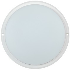 Светильник светодиодный ДПО 4004 18Вт IP54 4000K круг белый пластик IEK