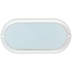 Светильник светодиодный ДПО 4012 12Вт IP54 4000K овал белый пластик IEK