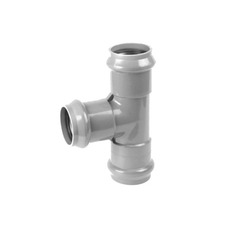 Тройник раструбный НПВХ SDR26 110x110 мм. 90 градусов