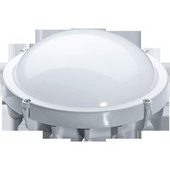 Светильник светодиодный ДБП-8w круглый 4000K 560Лм IP65 металлический белый