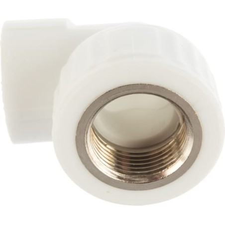 Угольник 32x1' ВР комбинированный, полипропиленовый, белый